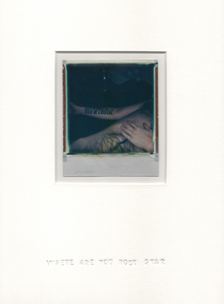 Where are you rock star, 2013. Polaroïd, 30 x 22 cm.