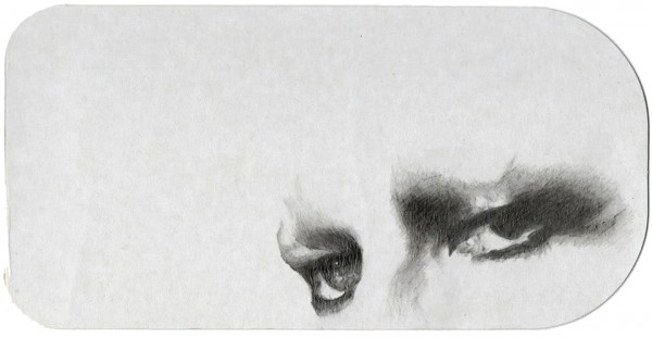 REGARD-bowie #18, 2012. Mine plomb, 9,5 x 19 cm.