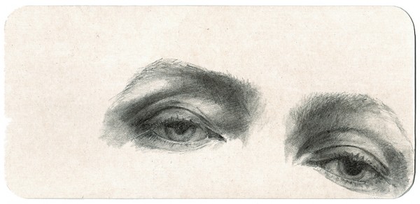 REGARD-bowie #38, 2014. Mine de plomb, 10 x 21 cm.