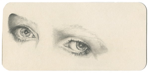 REGARD-bowie #43, 2015. Mine de plomb, 10 x 21 cm.